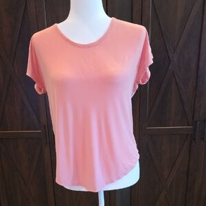 Lands End Peach Short Sleeve Women's Top